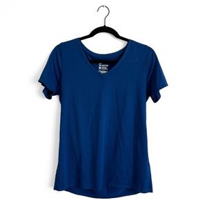 Nike - Women’s The Nike Tee Dri-Fit Short Sleeve Shirt (Blue, L)